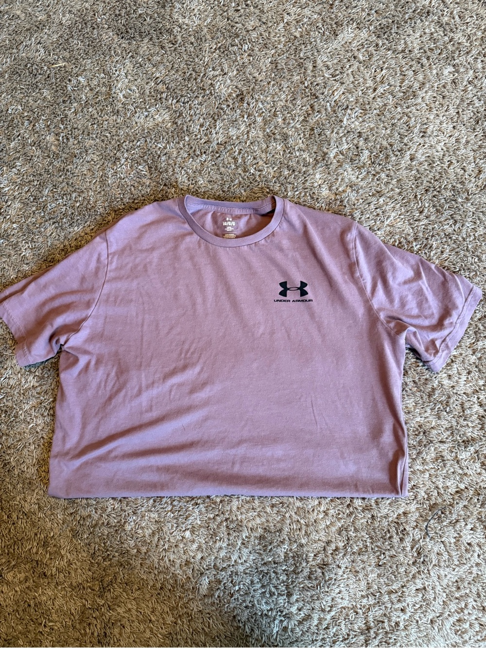 Under Armour Mauve Logo  T-Shirt